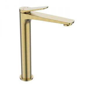 INVENA BATERIA UMYWALKOWA WYSOKA ALONIA INVENA TREND, ZŁOTO SZCZOTKOWANE