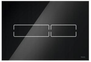 Przycisk spłukujący TECE TECElux mini do WC szkło czarny 220 x 150 x 8 mm