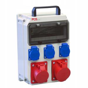 PCE Rozdzielnica przenośna typ HEL 10M 2*32/5 3GS 230V IP54 ECOline