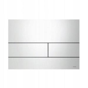 Przycisk spłukujący TECE square II podwójny do WC z metalu biały 220x150x3