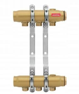 Rozdzielacz stal Onnline C.O. 5-obw z nyplami 48h