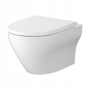 Zestaw C201 miska zawieszana LARGA PRO OVAL VORTEX , deska Larga slim wrap