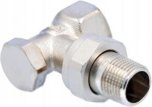 Combi 2, zawór powrotny, DN15 - 1/2, kątowy, niklowany