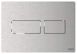 Przycisk spłukujący TECE solid podwójny do WC metal stal nierdzewna szczot