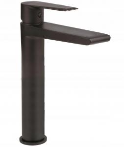 ESTO BLACK Bateria umywalkowa stojąca, nablatowa, wysoka