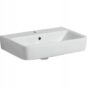 Umywalka Selnova Compact B55 cm, H17 cm, T37 cm, z przelewem, z otworem na