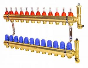 ROZDZIELACZ MOSIĘŻNY OGRZEWANIA PODŁOGOWEGO PLUS 15-OBIEGOWY INVENA