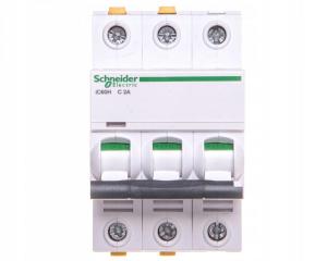 SCHNEIDER ELECTRIC Wyłącznik nadprądowy iC60H-C2-3 C 2A 3-biegunowy