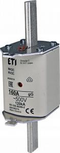 ETI Wkładka topikowa przemysłowa zwłoczna KOMBI NH2C gG 160A/500V