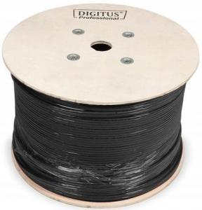 Kabel instalacyjny zewnętrzny suchy DIGITUS kat.5e, U/UTP, Fca, AWG 24/1, P