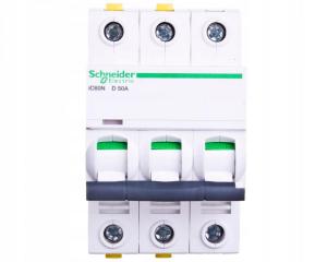 SCHNEIDER ELECTRIC Wyłącznik nadprądowy iC60N-D50-3 D 50A 3-biegunowy