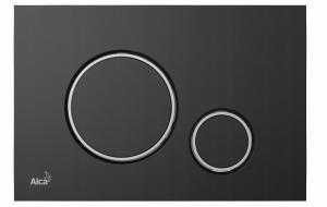 Przycisk sterujący ALCADRAIN THIN do systemów podtynk czarny mat/chrom