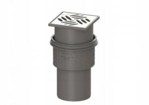 KESSEL Wpust Practicus DN100, odpływ pionowy, kratką 120x120 nierdzewną