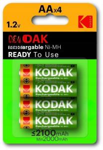Akumulator Kodak KAAHRP-4 2100 mAh NiMH READY TO USE, szt.=bli (4szt.)