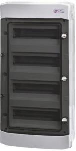 Obudowa natynkowa 48 mod, IP-65 drzwi transparentne, (N-dzielona) ECH-48PT-