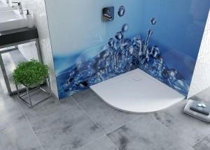 Brodzik akrylowy półokrągły SANPLAST Free Line BP/FREE 90x90x9+STB biały