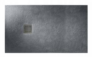 Brodzik prysznicowy kompozyt STONEX prostokąt 80x100x2.6cm TERRAN syfon