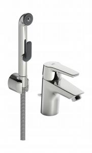 ORAS Bateria umywalkowa Saga z rączką prysznica Bidetta i zaworem spust