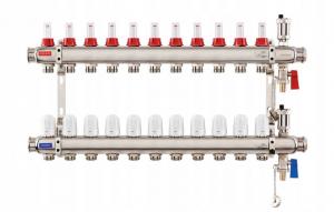 Rozdzielacz stalowy Onnline INOX 11-obwodów 48h
