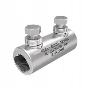 Złączka śrubowa MSCL150 Al/Cu 25-150mm2 12kV, 2x śruba aluminiowa zrywalna