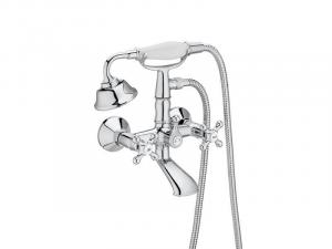 ROCA Bateria wannowo-natryskowa CARMEN dwuuchwytowa z Zestawem natryskowym