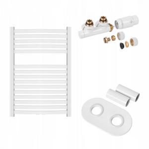 INVENA GRZEJNIK ŁAZ. 540X800 + KPL. DUOPLEX + MASKOWNICA PODW. - BIAŁY