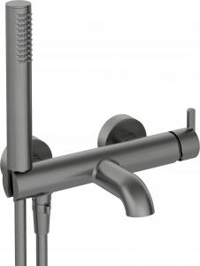 DEANTE Bateria wannowa z zestawem prysznicowym Silia, titanium