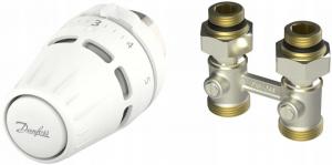 Zestaw termostatyczny Danfoss z głowicą Regus M30x1.5 + RLV-KB 1/2 prosty