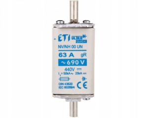 ETI Wkładka topikowa ultraszybka M00UQU-N/63A/690V