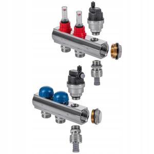 Rozdzielacz 2-ob EMMENTI z przepływomierzami 48h