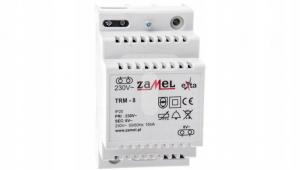 ZAMEL Transformator 230/8V AC 15VA TYP: TRM-8