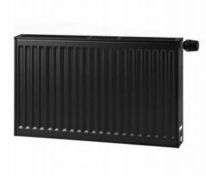 Polski grzejnik stalowy PURMO CV33 450x1200 DOLNY V 33 CZARNY RAL 9005