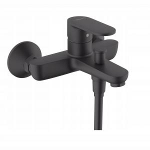 Bateria wannowa jednouchwytowa ścienna Hansgrohe Vernis Blend czarny