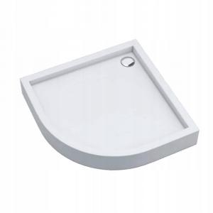 Brodzik akryl Medium podbudowa Stabilsound + Smooth White 80x80 półokrąg