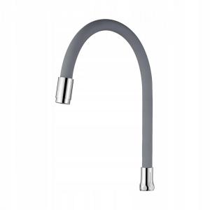 INVENA JEDNOFUNKCYJNA ELASTYCZNA WYLEWKA DO BATERII ZLEWOZ, SZARA