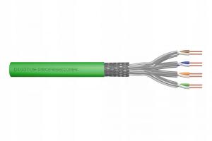 Kabel instalacyjny DIGITUS kat.8.2, S/FTP, Dca, AW G 22/1, LSOH, 500m, ziel