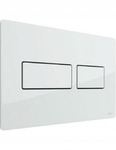 Przycisk spłukujący TECE solid podwójny do WC biały połysk 220x150x6 mm