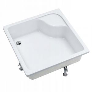 SCHEDPOL Brodzik akrylowy Doris Standard Plus 80x80x28 cm kwadratowy