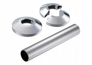 Rozetki i rurki maskujące do zaworów Danfoss X-tra Collection (chrom)