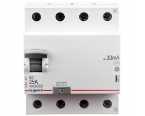 LEGRAND Wyłącznik różnicowoprądowy RX3 4P 25A 30MA TYP AC