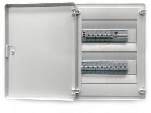 HAGER Rozdzielnica natynkowa Golf IP40, drzwi pełne, 24 modułowa