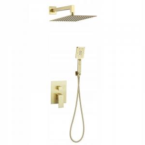 VALVEX Zestaw natryskowy podtynkowy ARS BRUSHED GOLD